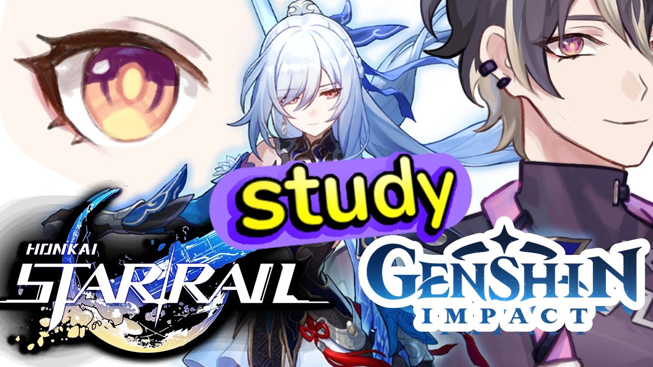 Как рисовать в стиле Honkai Star Rail против Genshin Impact — исследование художественного стиля