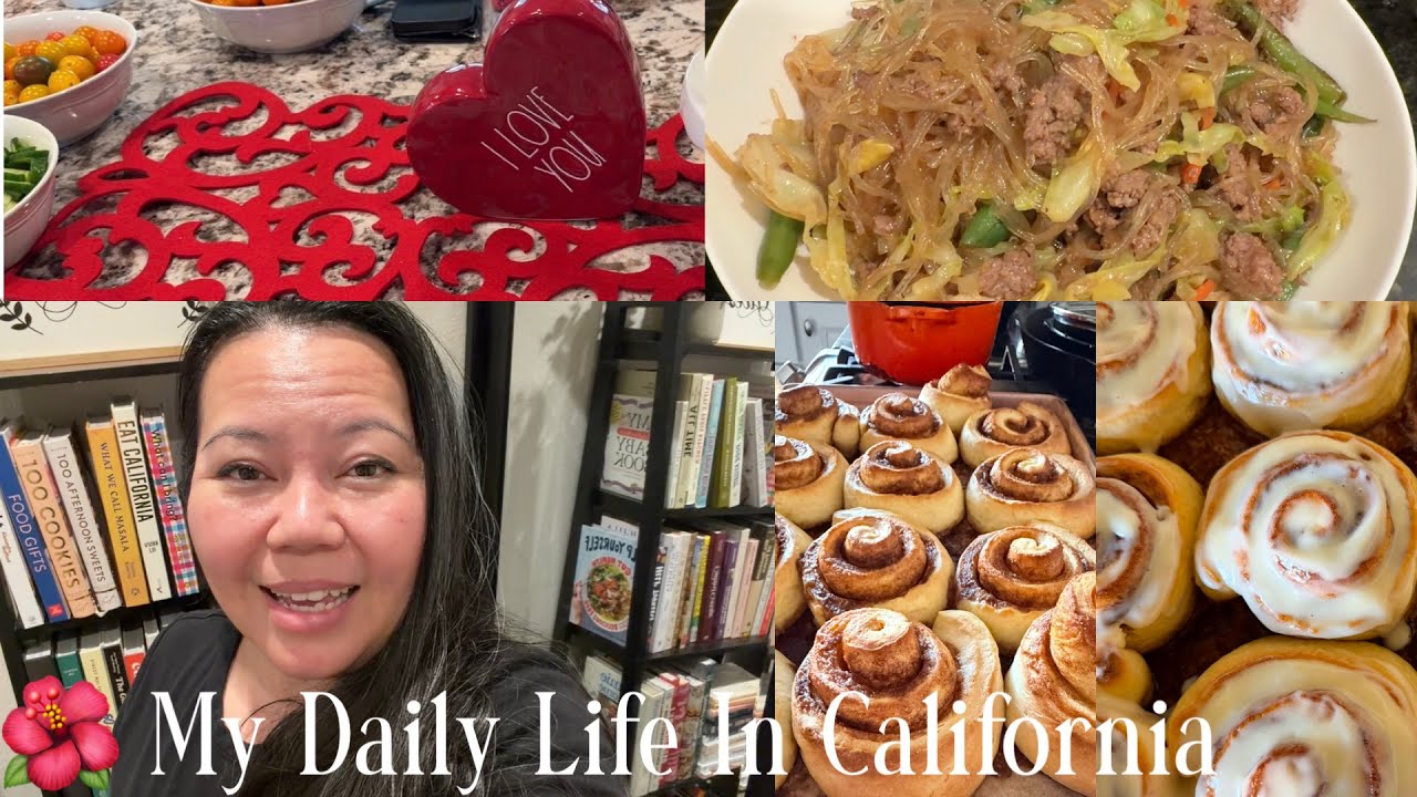 🌺 My Daily Life In California Baking From Scratch Therapy | Quick Dinner of Noodles