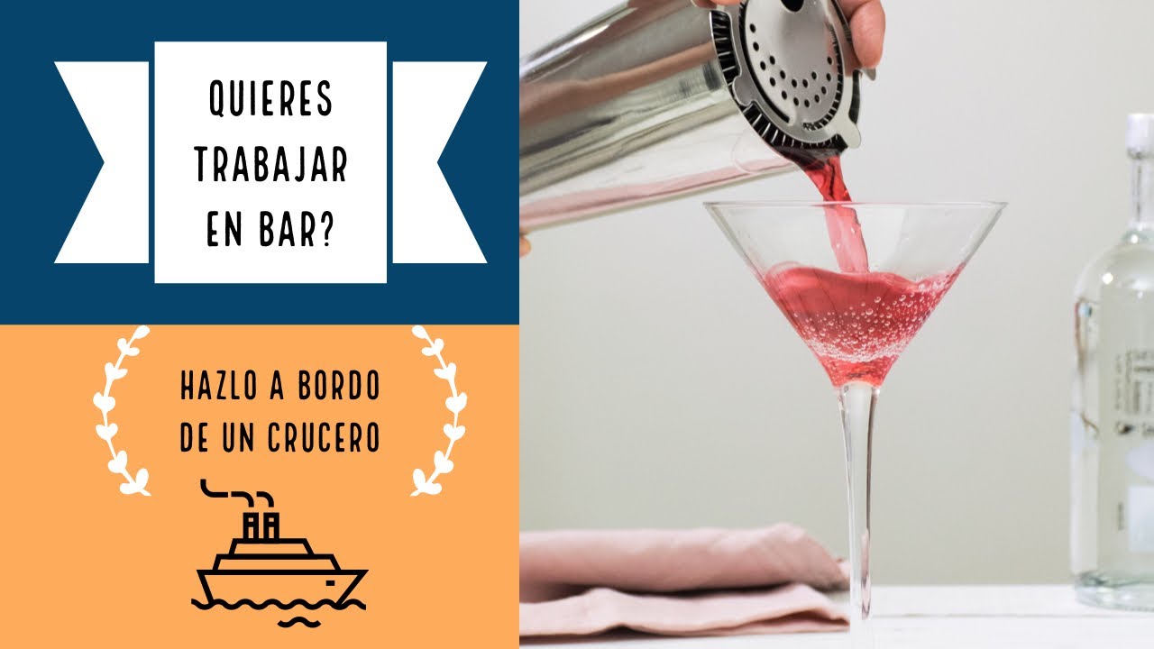 Quiero trabajar en el Bar en un CRUCERO| Quiero trabajar en | All Crew ON Board