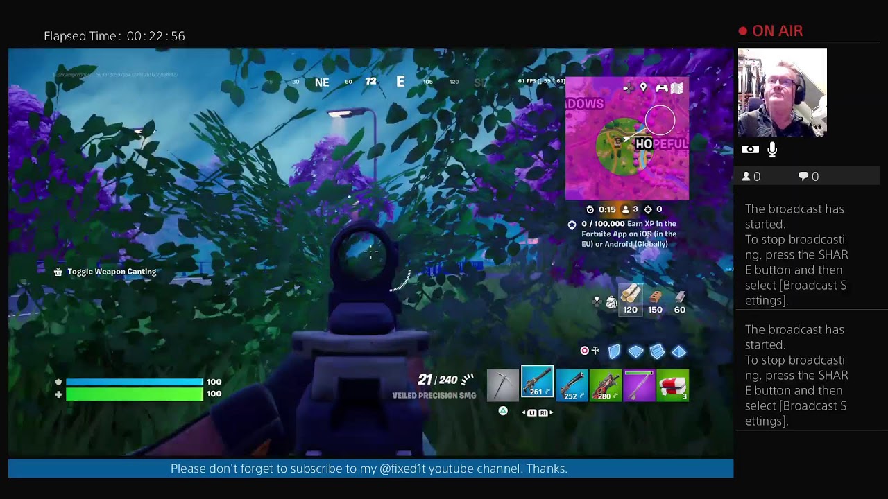 #bushcampcodger Live Fortnite Solo Crazy 2nd place