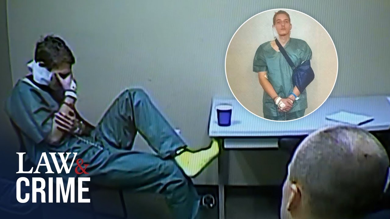 &lsquo;Injured&rsquo; Accused Double Murderer Appears to Get Sick During Police Interview