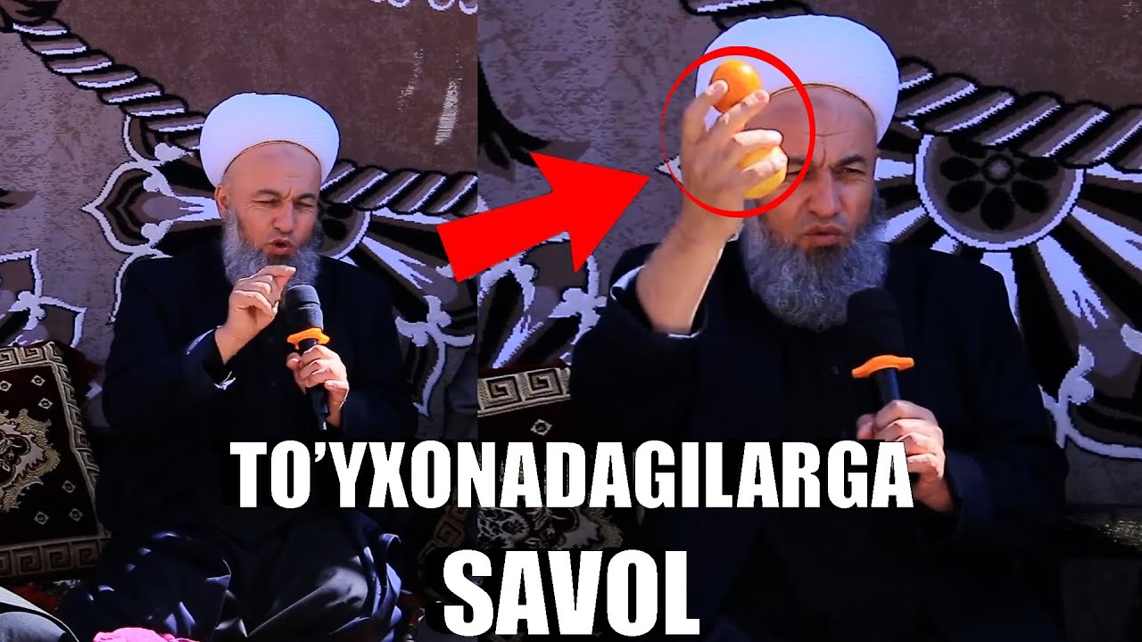 SOLIHON DOMLA | TO'YDAGILARNI SAVOL BILAN O'YLANTIRIB QO'YDI
