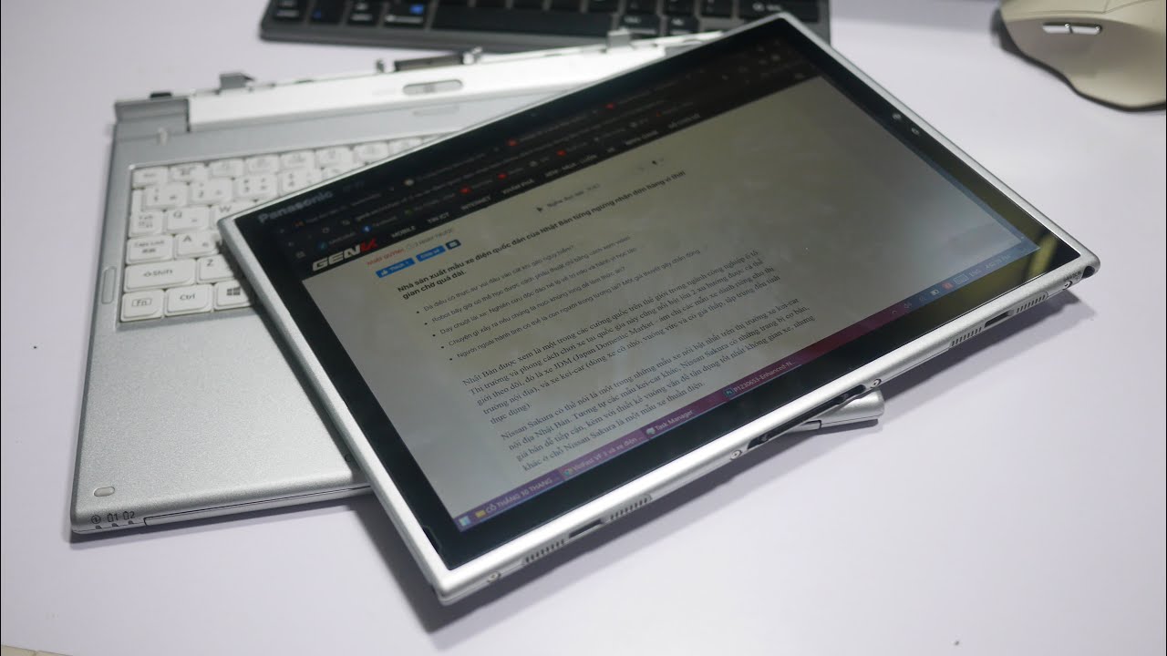 Review nhanh laptop 2 in 1 Panasonic CF-XZ6(i5 7200U/ 8GB/ SSD 256GB/ 2K Touch)