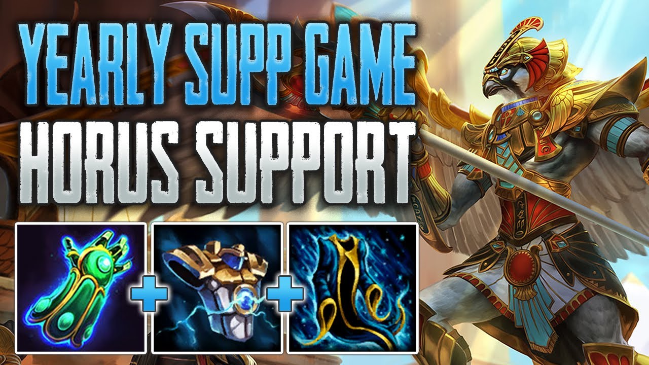 RARE SUPPORT VIDEO! Horus Support Gameplay (SMITE Conquest)