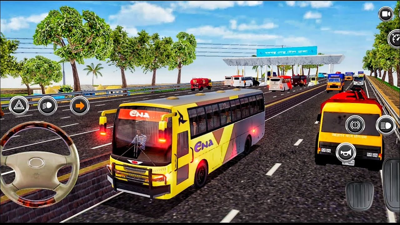 JESSORE TO  KHULNA gaming #bus🚍simulatorbangladesh 3D driving Highway public road jamuna