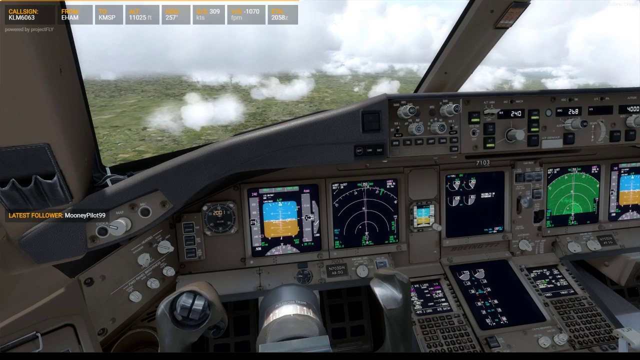 Approach and landing in Minneapolis [MSP]