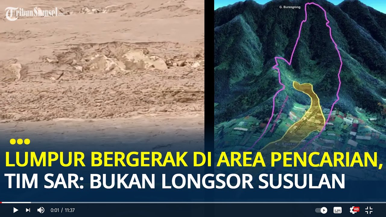 Detik-detik Lumpur Bergerak di Area Pencarian, Tim SAR Sebut Bukan Longsor Susulan