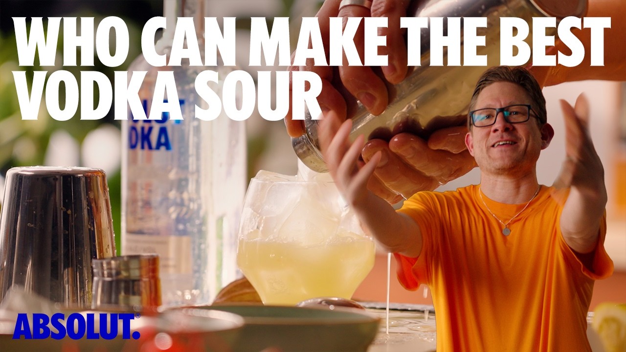 Can anybody make a Vodka Sour? | Absolut Drinks Challenge #absolutdrinks #absolut #vodka
