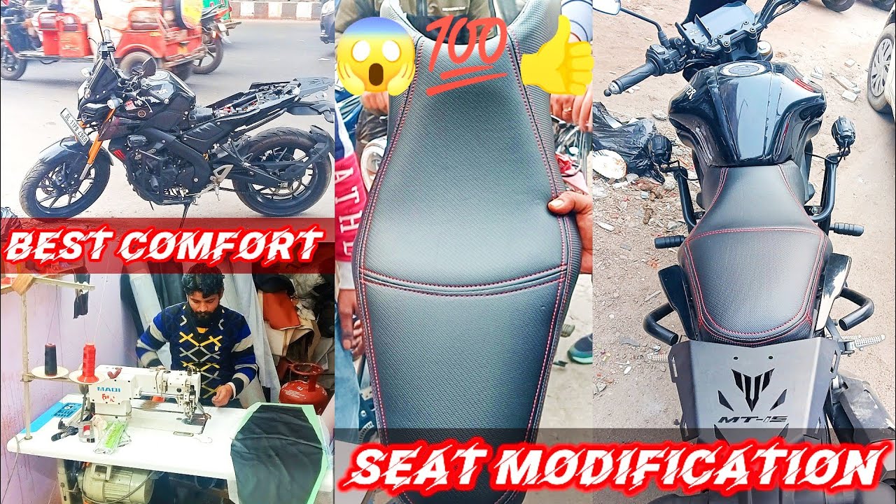 MT-15 seat modification ( best comfort ) 😌... new seat cover 😍
