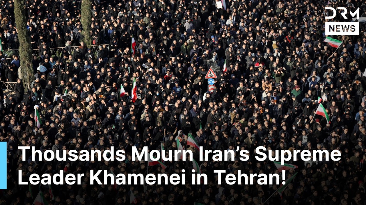 WATCH: Mass Mourning in Tehran as Iranians Pay Tribute to Ayatollah Ali Khamenei | DRM News | AH1Z