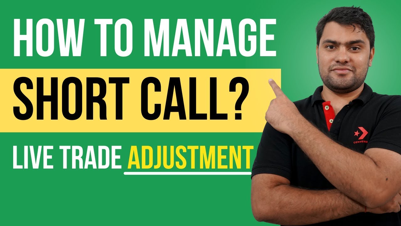 Sold Call Adjustment | Best way to manage a Short Call if market becomes Over Bullish