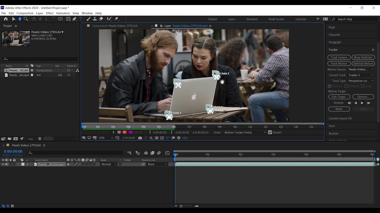 Motion Tracking - Corner Pin Effect in After Effects