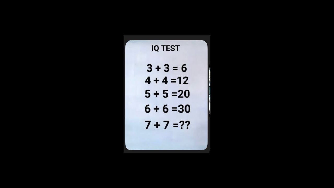 Let’s Solve This Math IQ Test…..