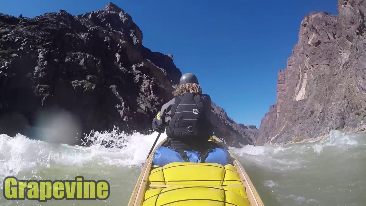 Canoeing the rapids of the Grand Canyon