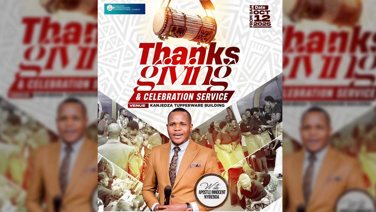 SUNDAY OF THANKSGIVING & CELEBRATION || MINISTERING || Apostle Innocent Nyirenda