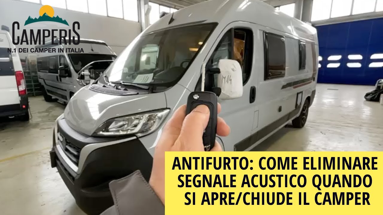 ANTIFURTO: ELIMINARE SEGNALE ACUSTICO QUANDO SI APRE/CHIUDE IL CAMPER