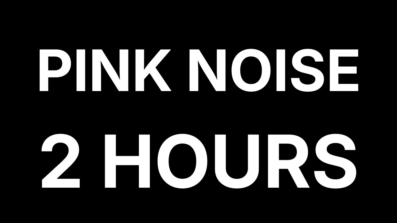 Pink Noise 2 Hours — Dark Screen for Deep Focus, Study, Relaxation & Rest