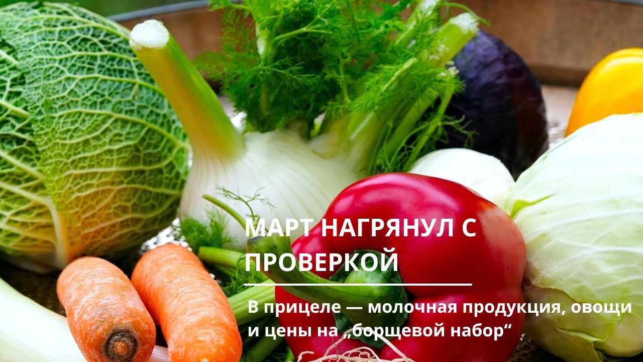 МАРТ нагрянул с проверками: в прицеле — молочная продукция, овощи и цены на „борщевой набор“