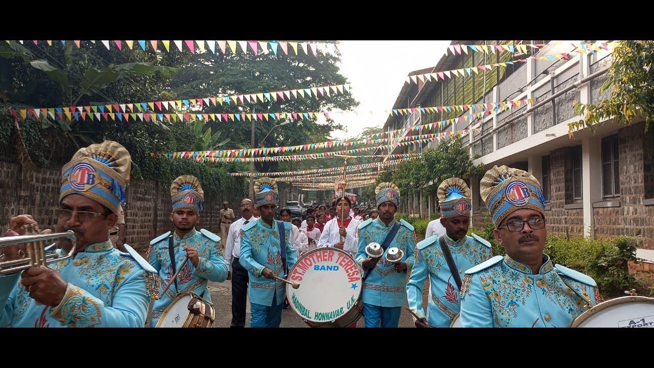 MT Brass Band Eucharistic Procession Belgaum Diocese