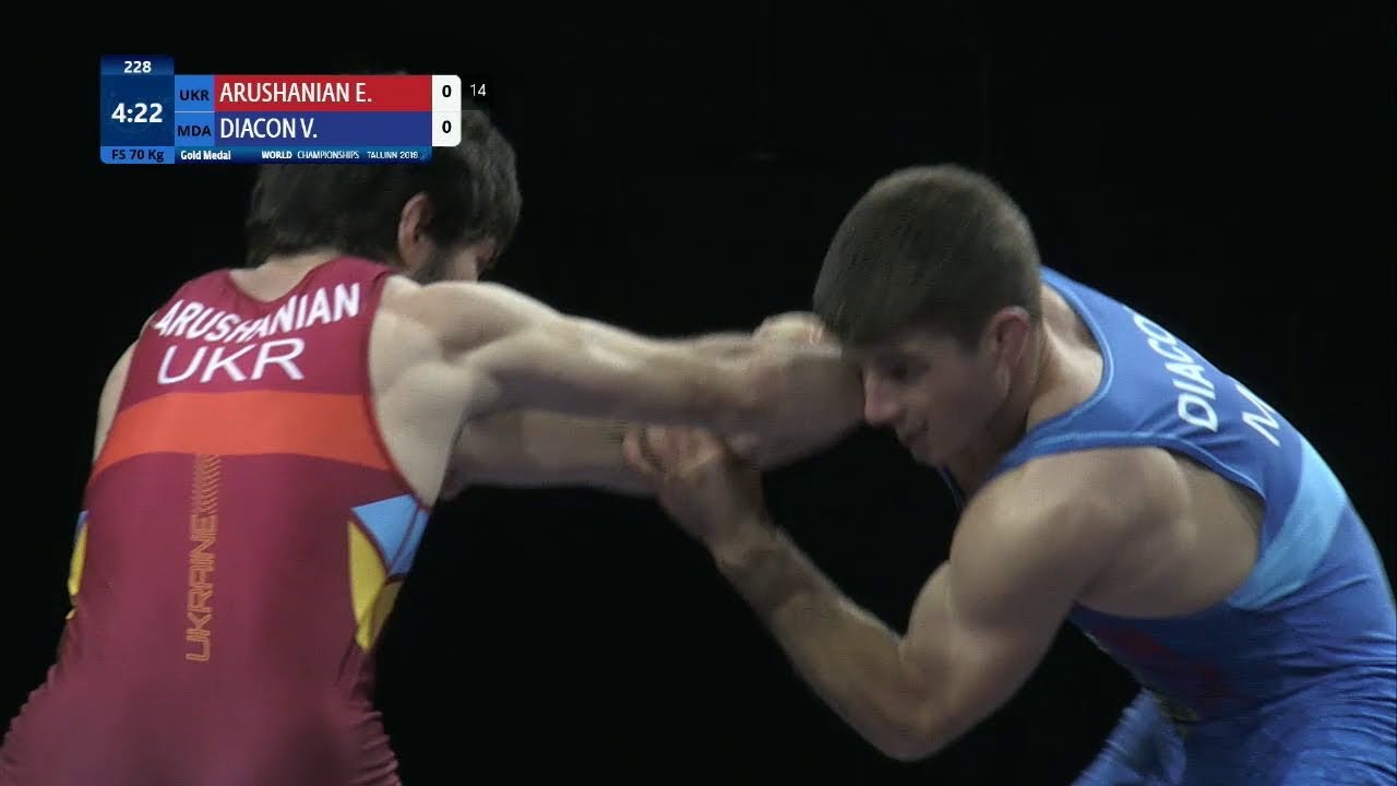 GOLD FS - 70 kg: E. ARUSHANIAN (UKR) v. V. DIACON (MDA)