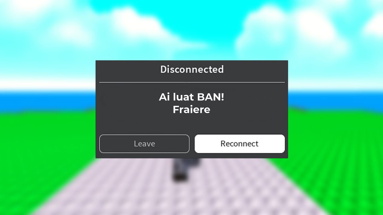 Am luat BAN pe ROBLOX