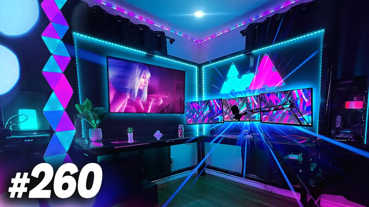 Room Tour Project 260 - BEST Desk & Gaming Setups!