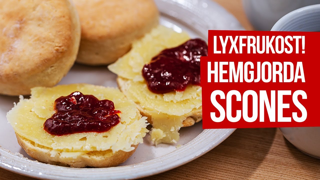 Hemgjorda scones – lyxig helgfrukost