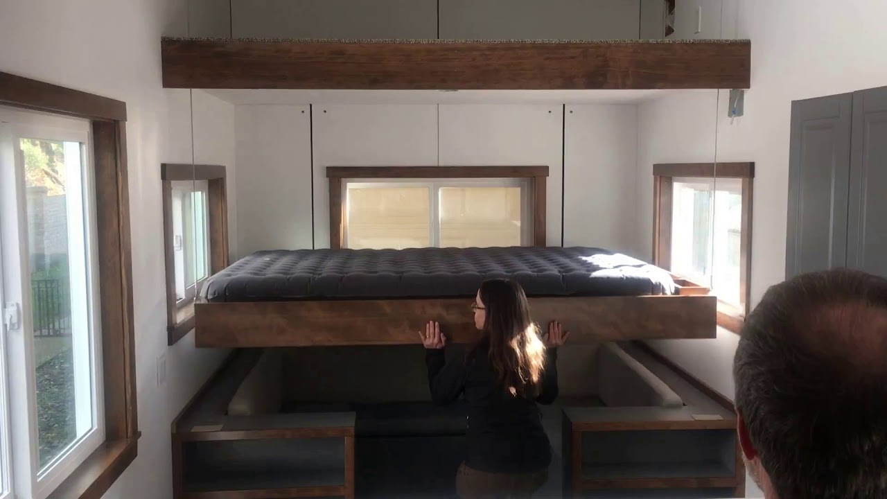 Counterweighted Elevator Bed - Tiny House