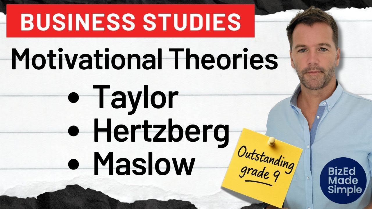 IGCSE Business Studies - Motivational Theories Explained Simply - Taylor, Hertzberg, Maslow