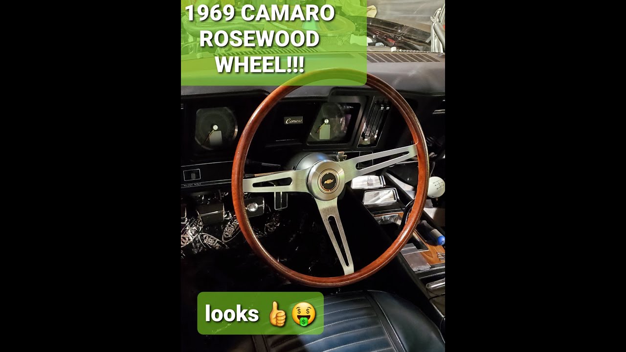 1969 CAMARO ROSEWOOD STEERING WHEEL INSTALL