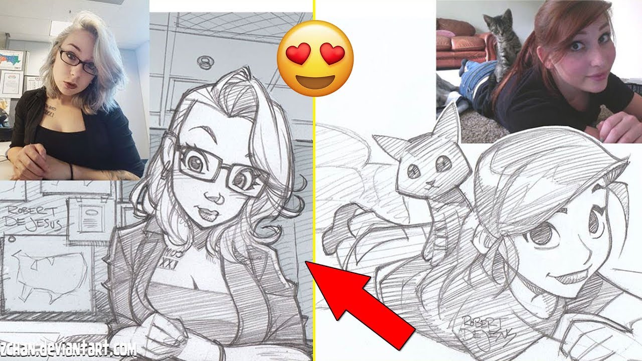 Illustrator Turns Strangers Into Anime Characters