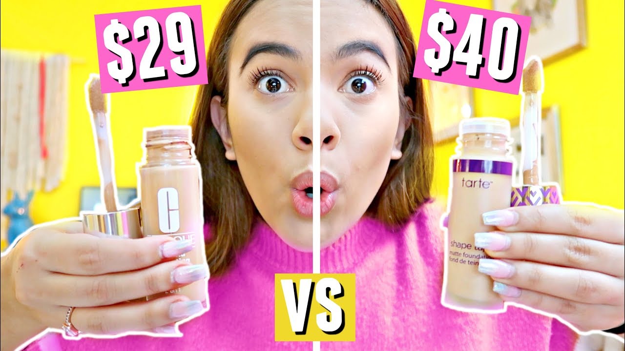 $29 Clinique Beyond Perfecting Foundation vs. $40 Tarte Shape Tape Foundation!!
