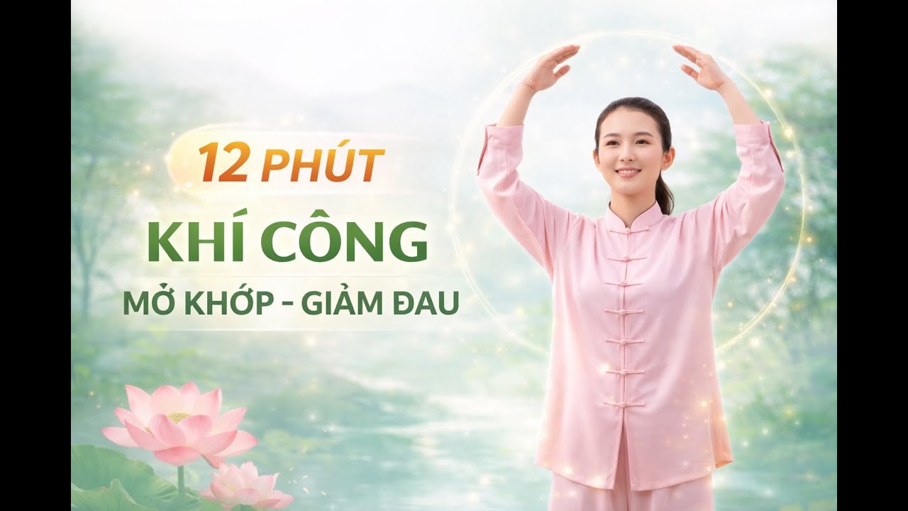 12 Phút Khí Công – Mở Khớp Giảm Đau Toàn Thân | Dễ Tập – Hiệu Quả Nhanh Cho Người Lớn Tuổi