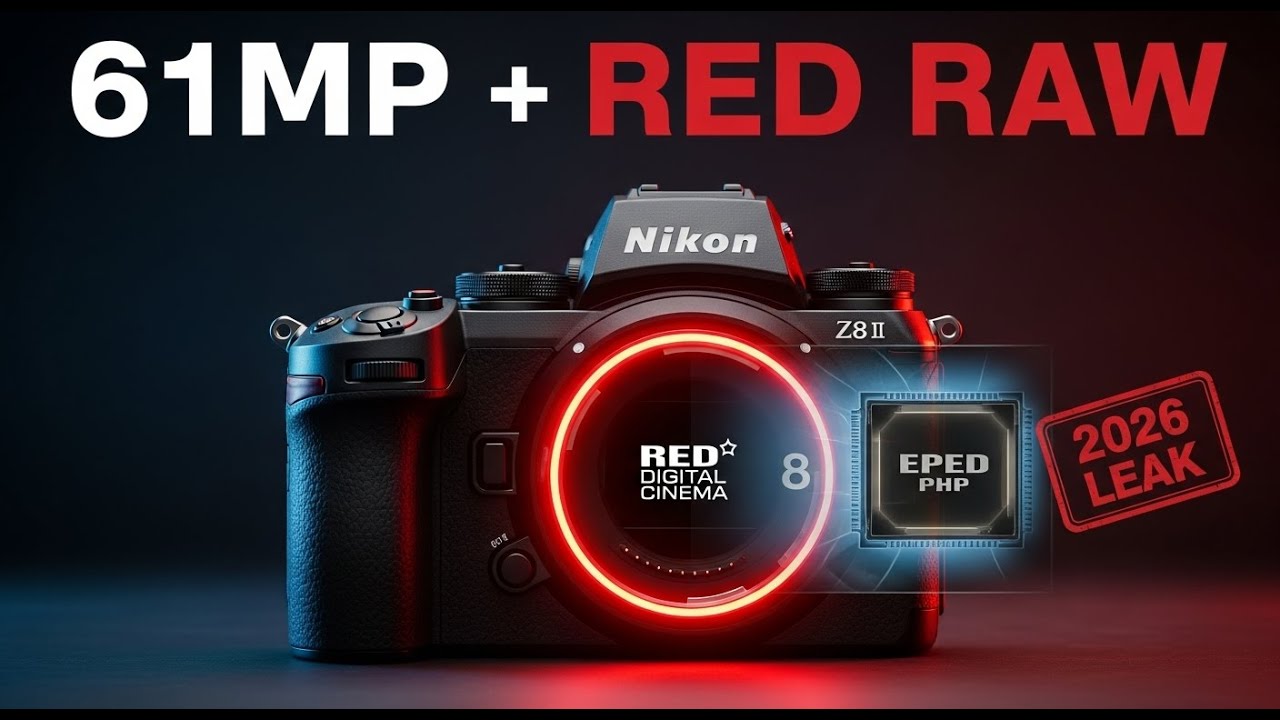 Nikon Z8 II LEAKED: 61MP Stacked Sensor & RED RAW Support!