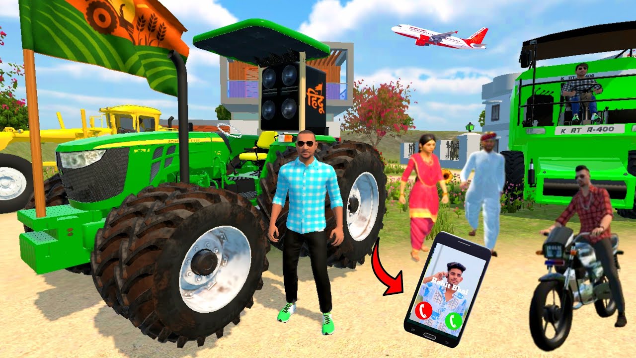🤩Aaj Hamne Johendeer 5075 💥🚨Tractor Laya Ghar Modify 💥🥳 Indian Vehicles Simulator 3d🥳🎉 New Update🛠️✅