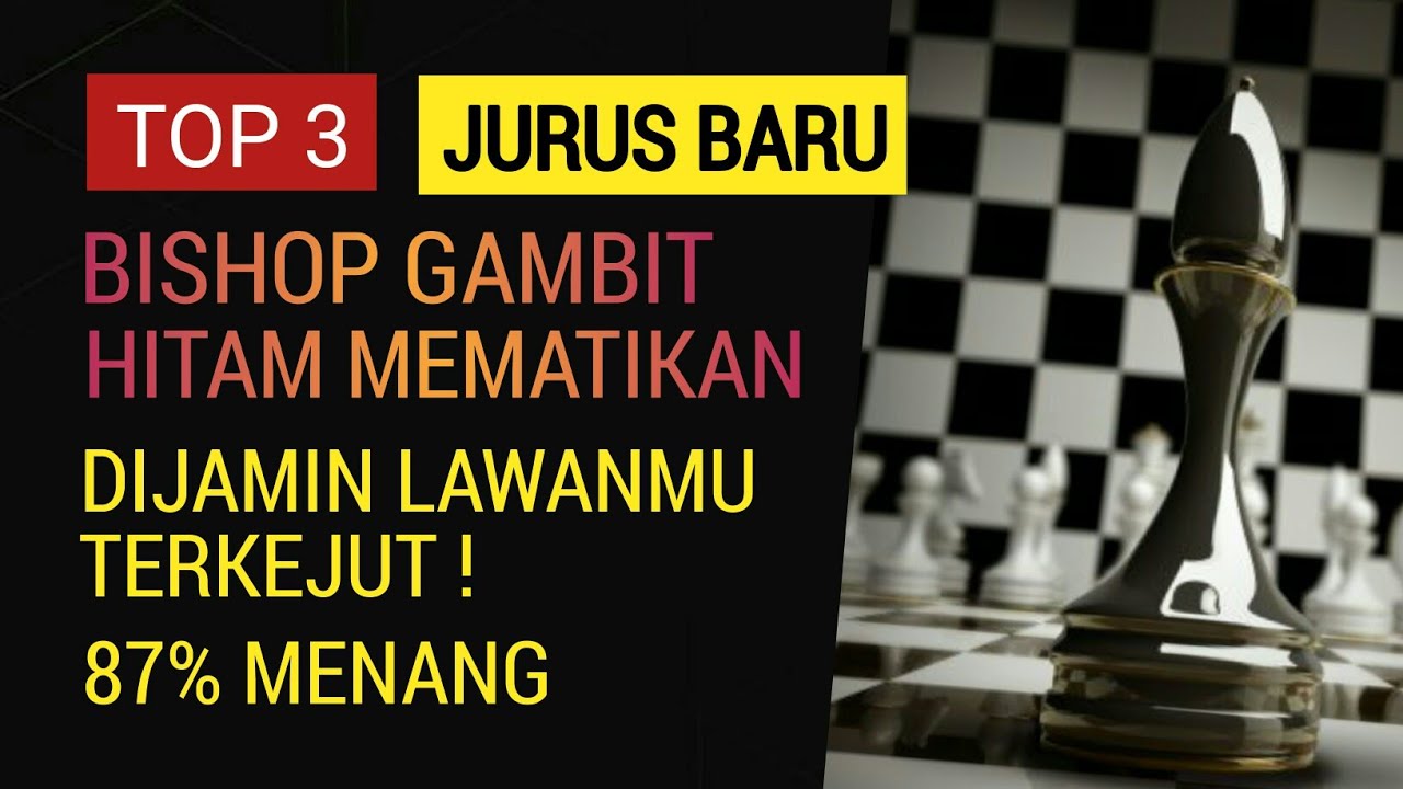 BIKIN LAWAN TERKEJUT ! TOP 3 Jebakan catur Mematikan | Pembukaan Gambit hitam