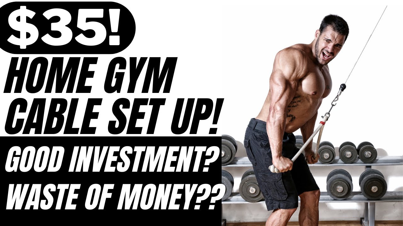 Budget $35 Home Gym Cable Set Up! #fitness