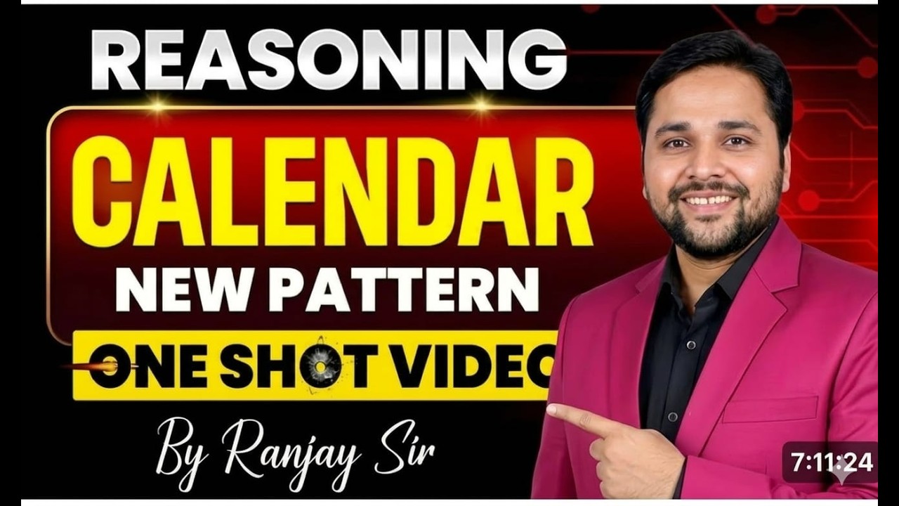 #upp  #upsi REASONING | CALENDAR || PYQ - मैराथन CLASS || by- RANJAY SIR