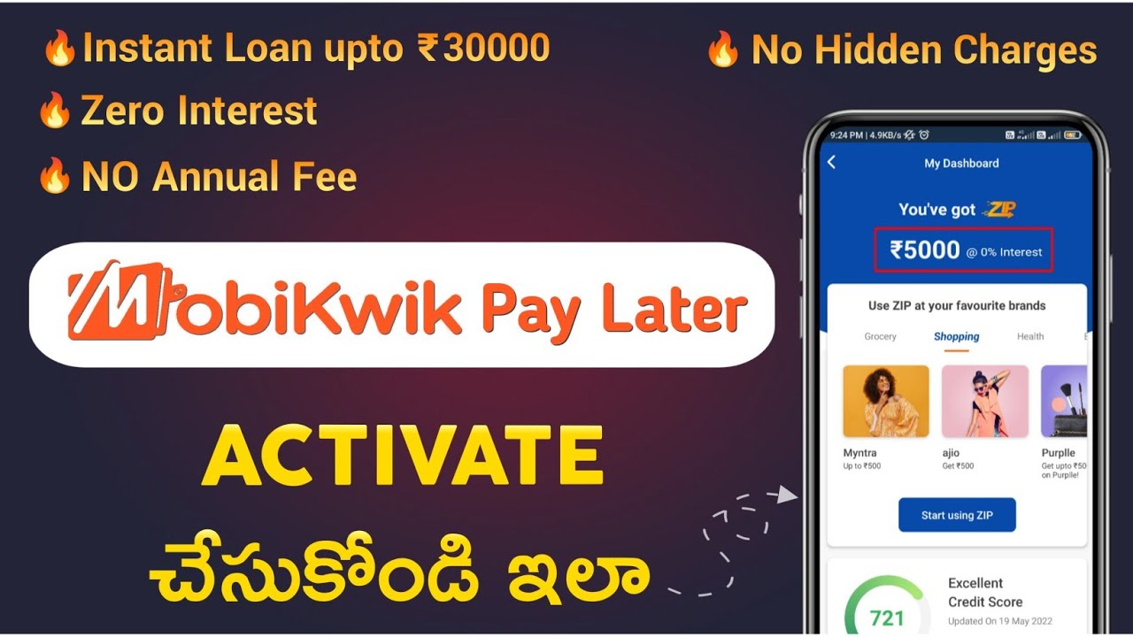 Mobikwik Pay later Activate | Mobikwik Pay Later | Mobikwik Pay Later Apply online