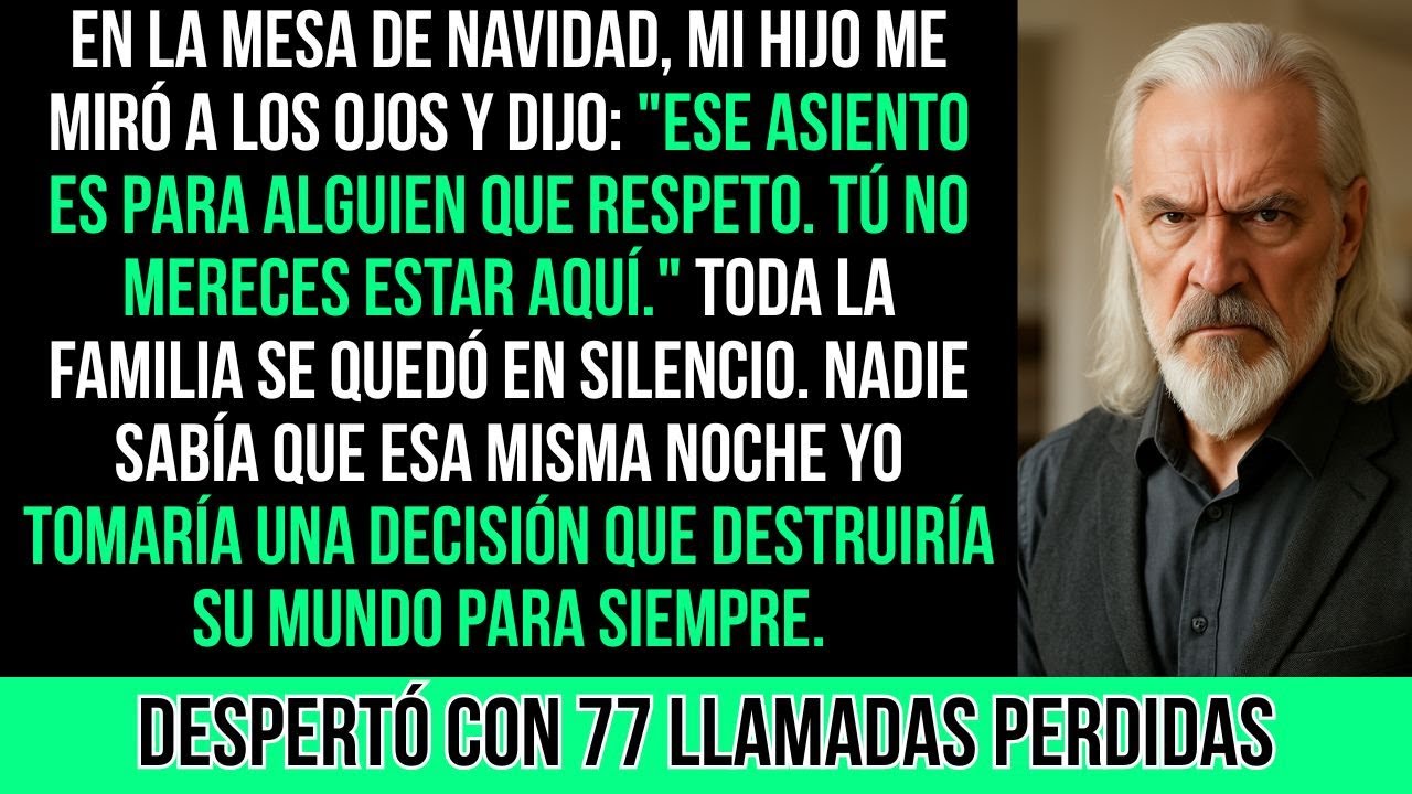 En La Mesa De Navidad, Mi Hijo Dijo: “Ese Asiento Es Para Alguien Que Respeto, No Para Ti.” Entonces