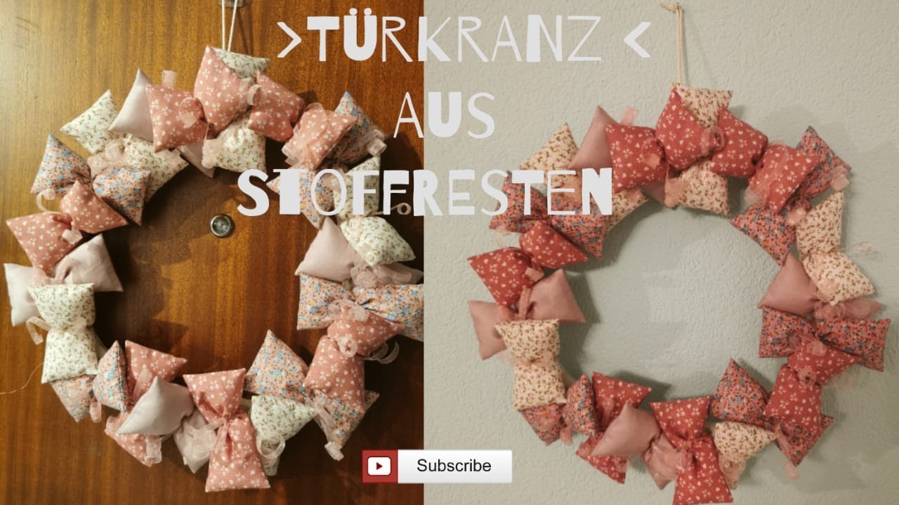 Stoffkranz | Nähanfänger geeignet | Stoffreste