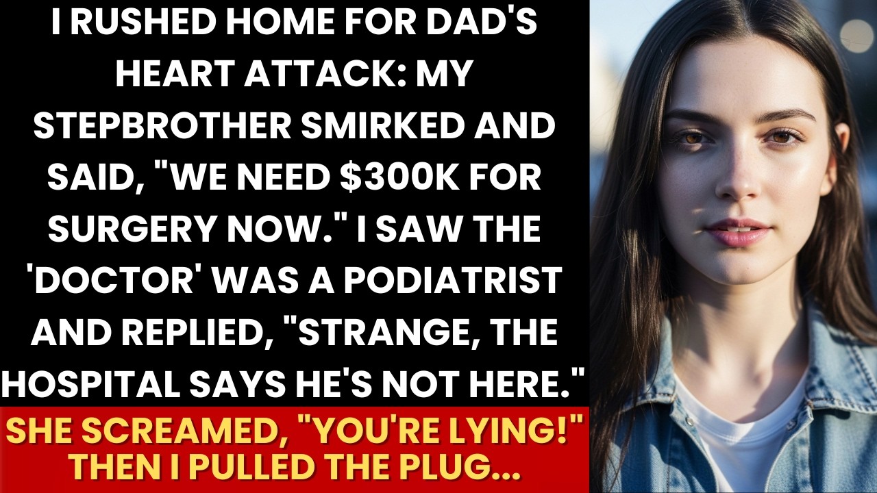 Stepbrother Smirked “We Need $300K For Surgery Now”—I Replied “The Hospital Says He's Not Here” And