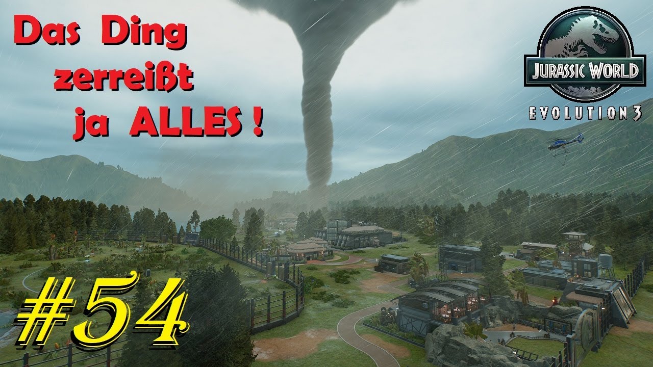 🦕 Jurassic World Evolution 3 #54 Zerstörerischer TORNADO & RAPTOREN / Kampage AZOREN-ARCHIPEL