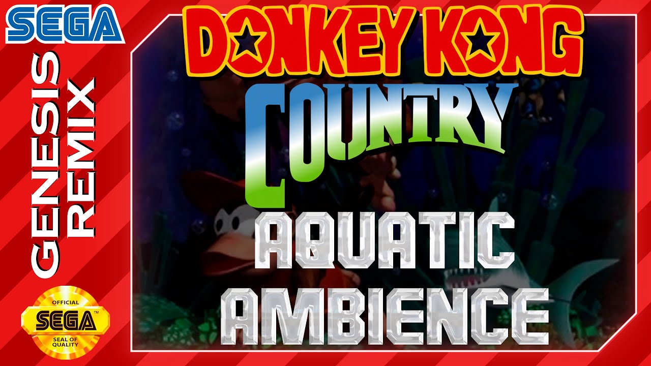 Donkey Kong Country - Aquatic Ambience - Soulchip Remix - Sega Genesis / Mega Drive - Real Hardware