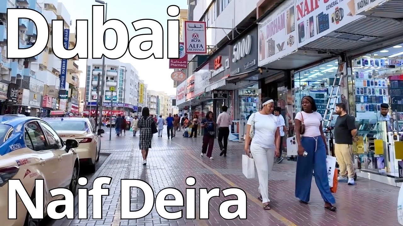 Dubai 🇦🇪 Naif Deira, Gold Souk |4K| Naif Deira, Dubai Gold Souk Walking Tour 