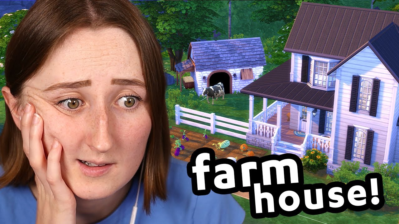 i built a tiny farmhouse in the sims