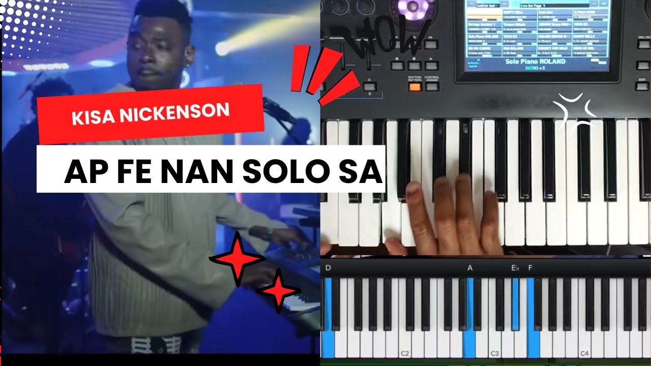 Ki Technique Nickenson Prud'Homme ap Depoze la - Aprann Bel Kompa Solo sa sou Keyboard