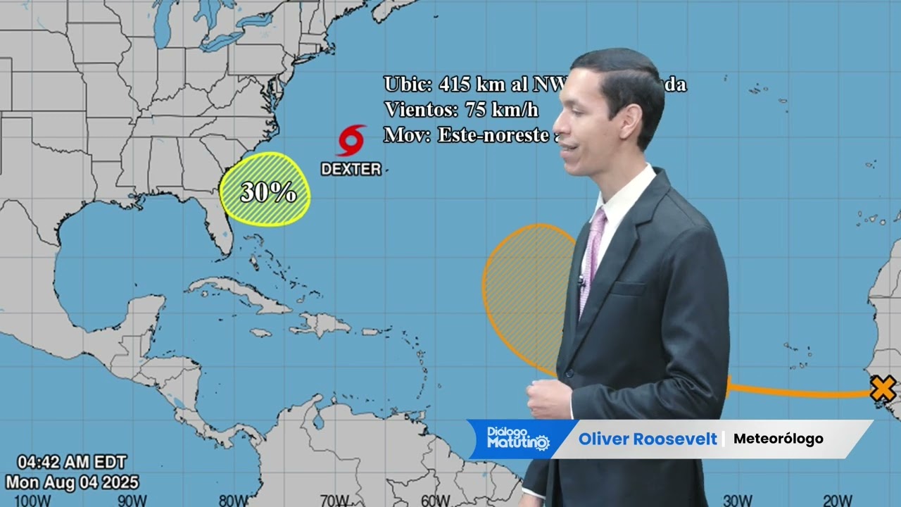 Tormenta tropical Dexter en el Atl&aacute;ntico. Aniversario del terremoto de 1946 en RD