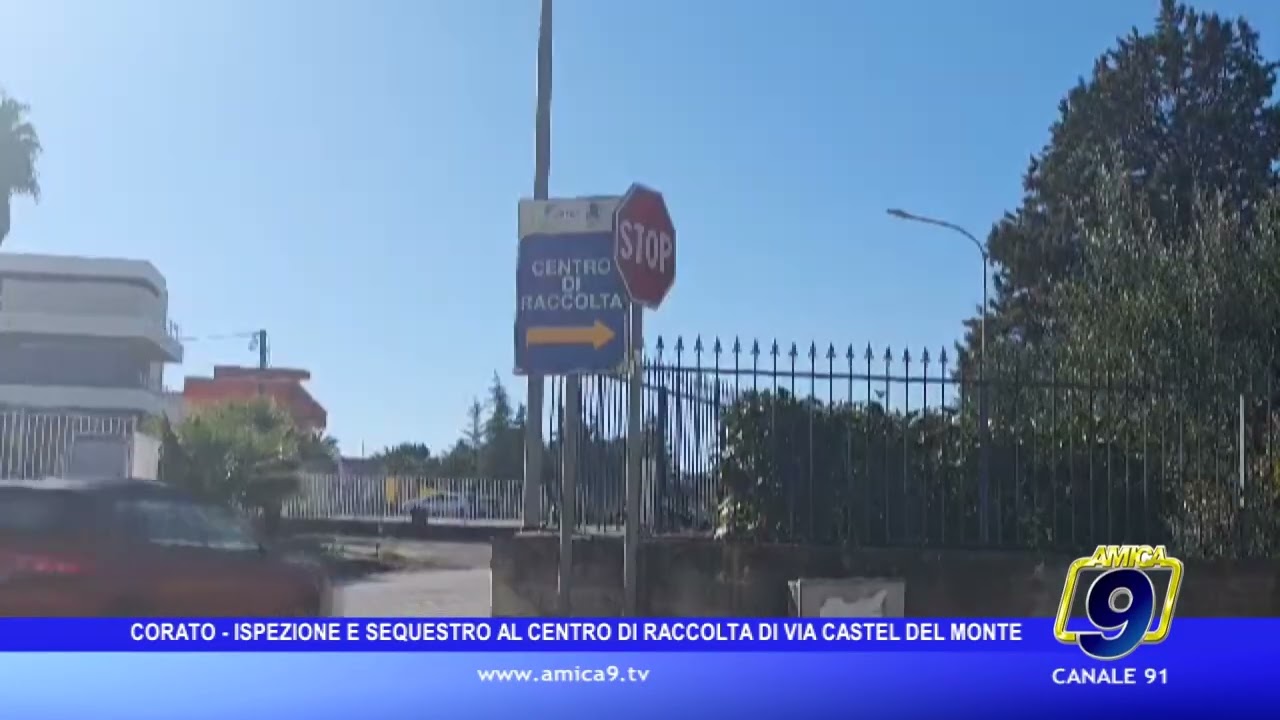Corato – Ispezione e sequestro al centro di raccolta di via Castel del Monte
