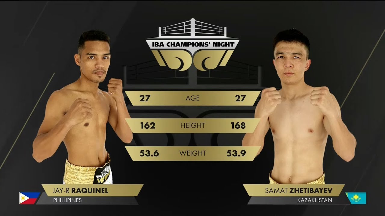 54kg RAQUINEL Jay-R (PHI) vs ZHETIBAYEV Samat (KAZ) | IBA Champions' Night | July 12, 2024